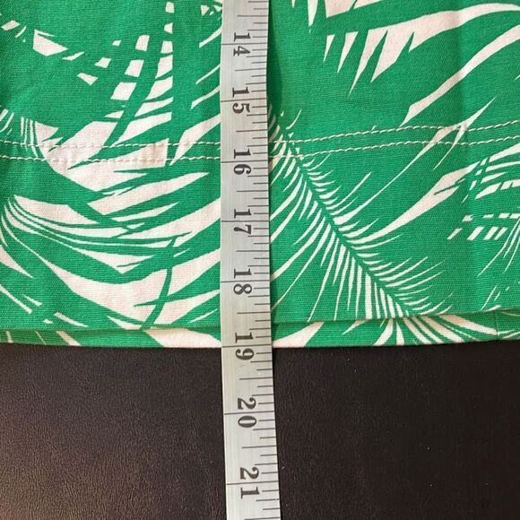 Talbots Womens Pencil Mini Skirt Green Palm Print Green Size 2‎ - Picture 5 of 9